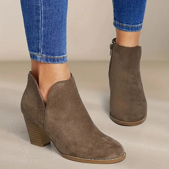 Drune | Damen Stiefeletten Mit Chunky Absatz