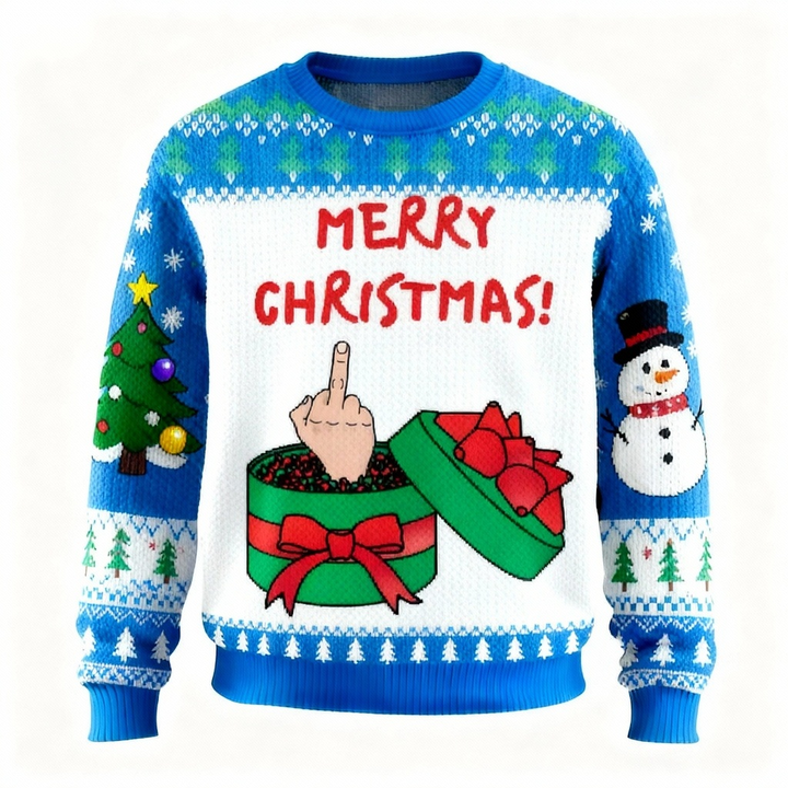 Drune | Festliches Weihnachtsgeschenk Druck Feiertag Pullover - Ultimativer hässlicher Weihnachtsfeier Look
