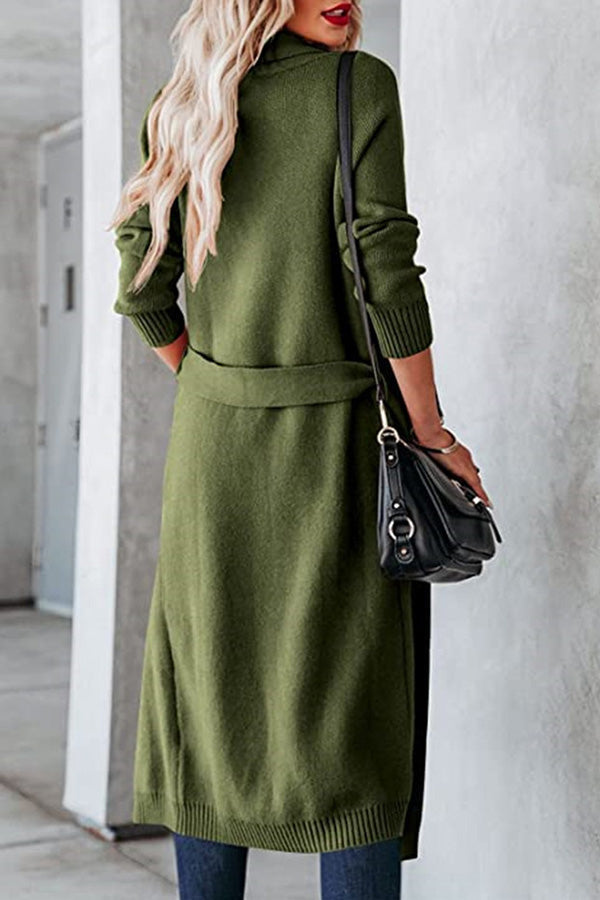 Drune | Krawatten Revers Karten Strickjacke
