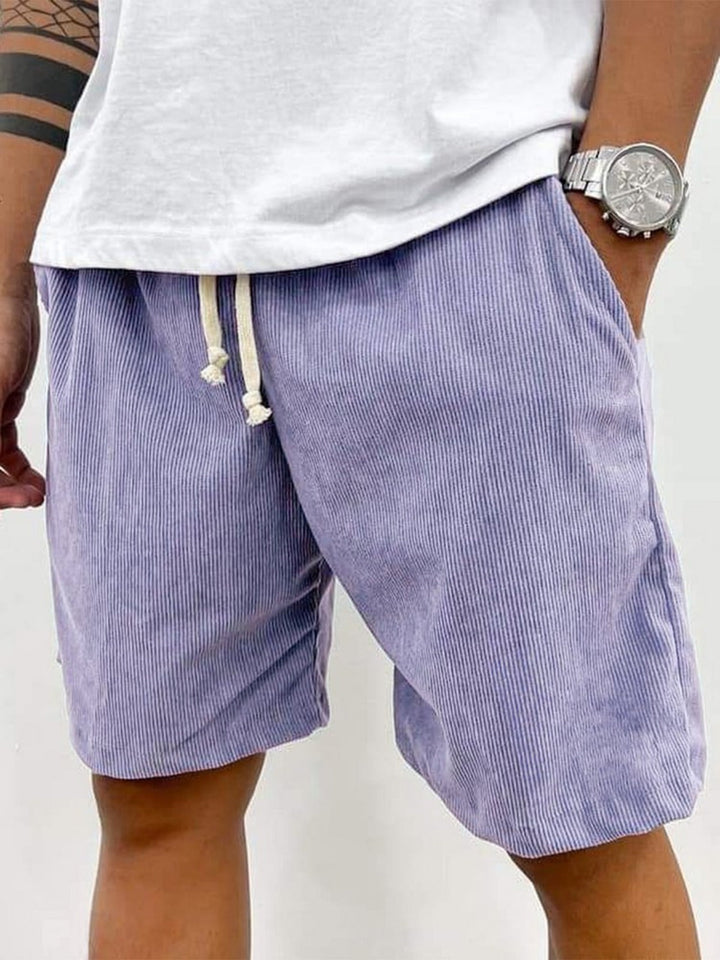 Drune | Herren Casual Kordelzug Cord Shorts