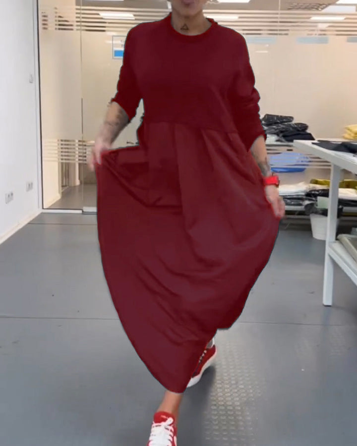 Drune | In Uni Farbe Freizeitkleid