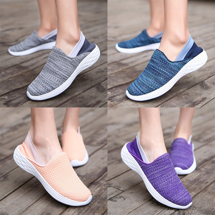 Unisex nan Einstiegs-Komfortschuh mit nahtlosem Strickschaft und dämpfender Leichtschaumsohle Drune