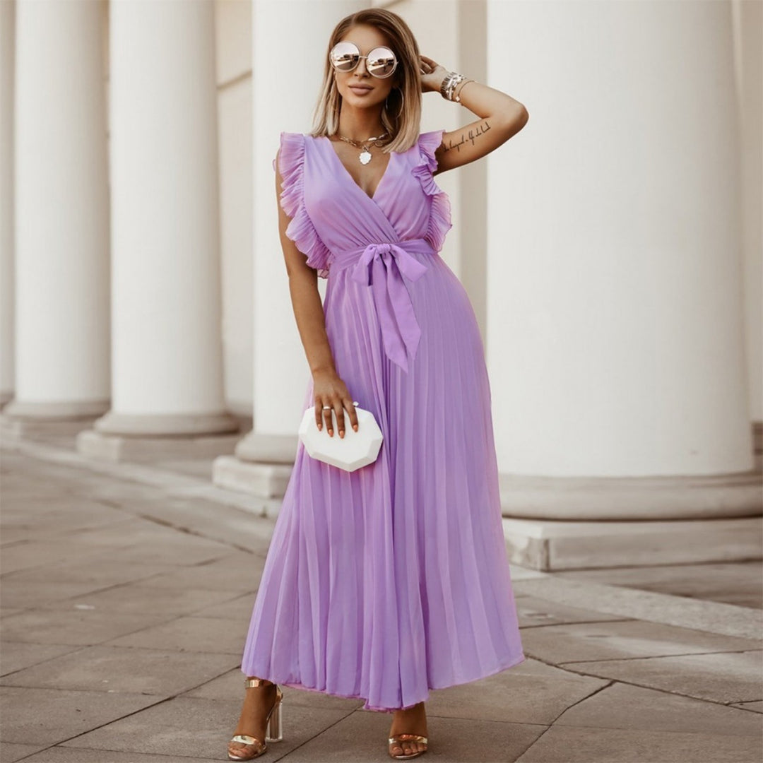 Drune | Plissee-Kleid aus Chiffon