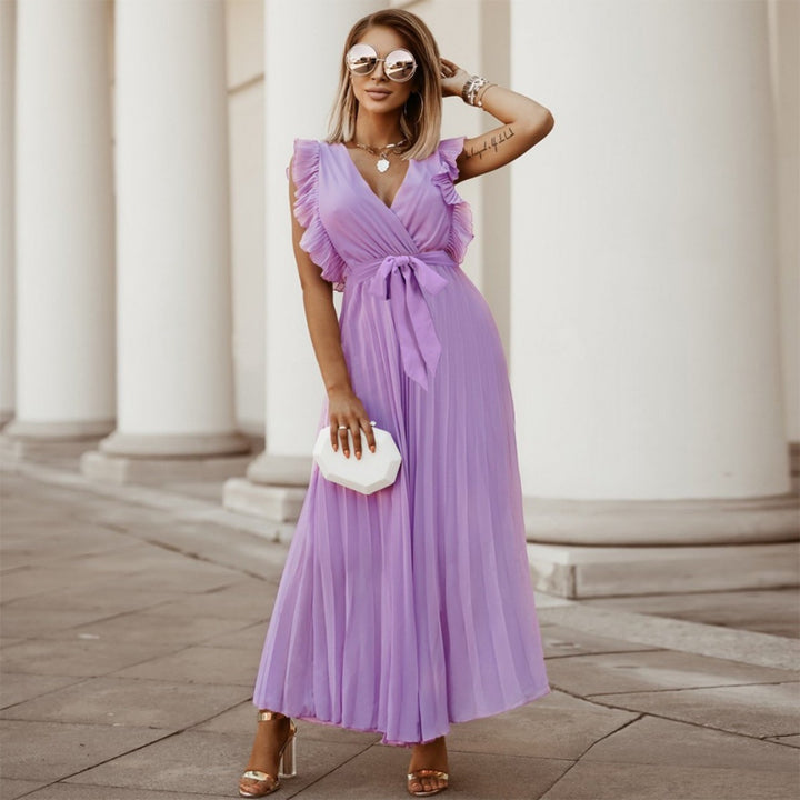 Drune | Plissee-Kleid aus Chiffon