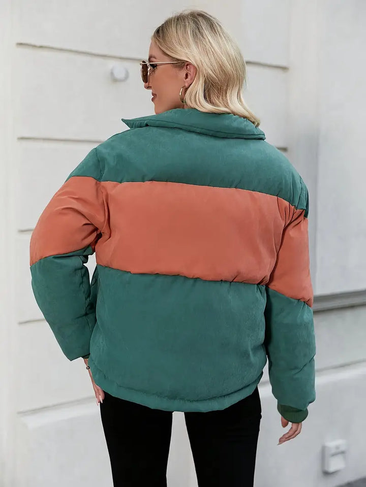 Drune | Farbblock Steppjacke