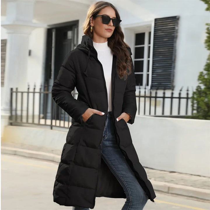 Drune | Lange Jacke Mit Kapuze Und Steppfutter