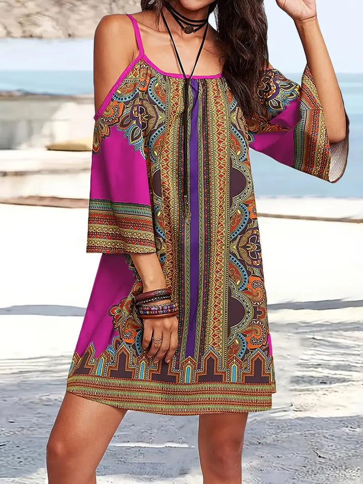 Drune | Farbige Boho Sommerkleid