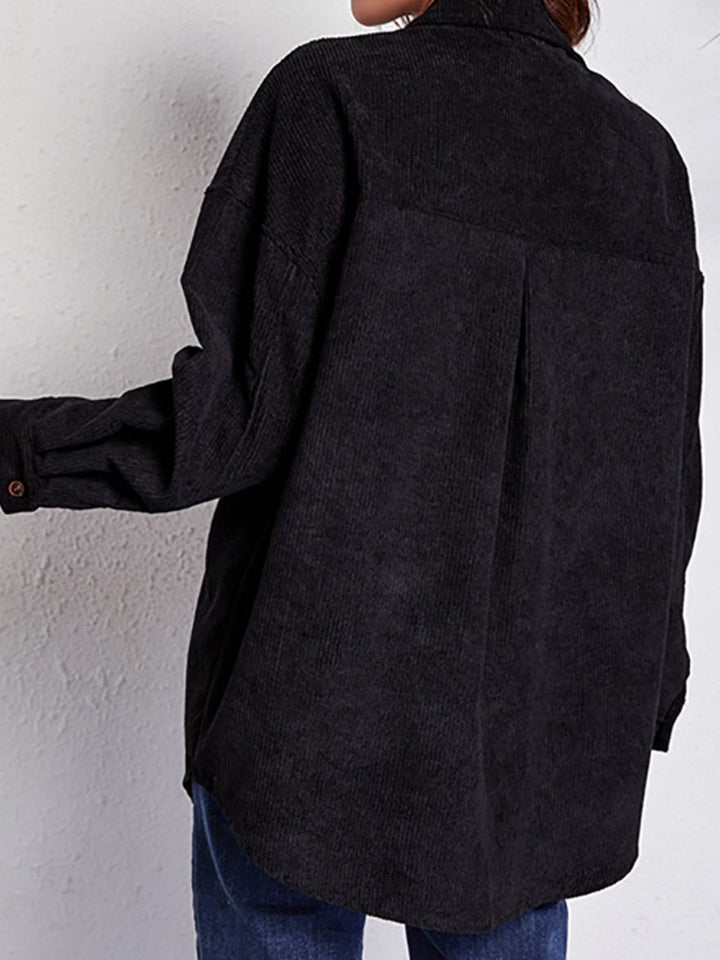 Drune | Patch Pocket Fallen Schulter Hemd Jacke