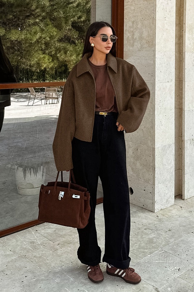Drune | Blend Cropped Freizeitjacke