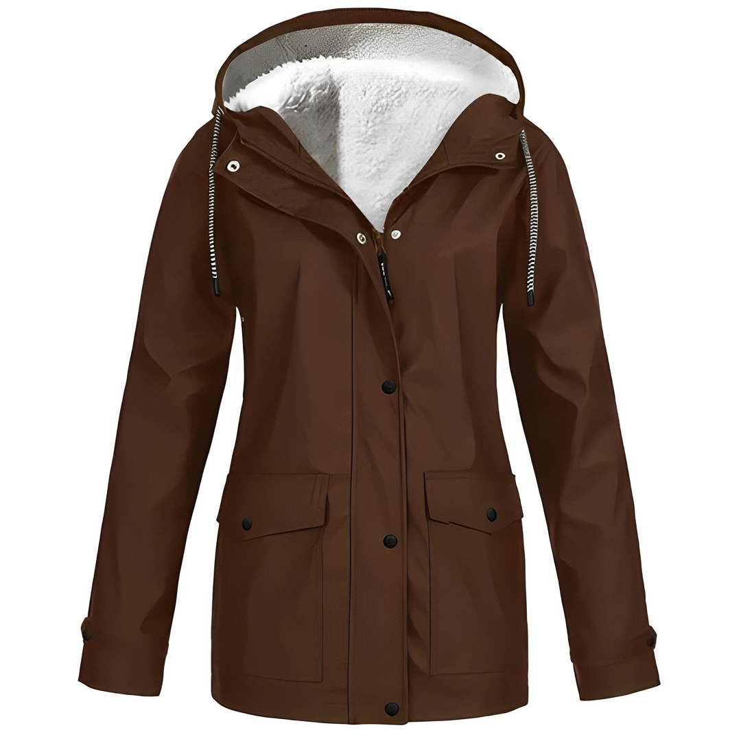 Drune | Damen-Regenjacke mit Fleecefutter