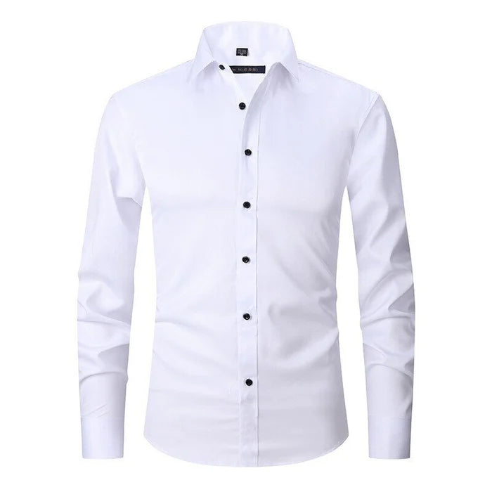 Bügelfreies Stretch Hemd Herren Slim Fit | Drune