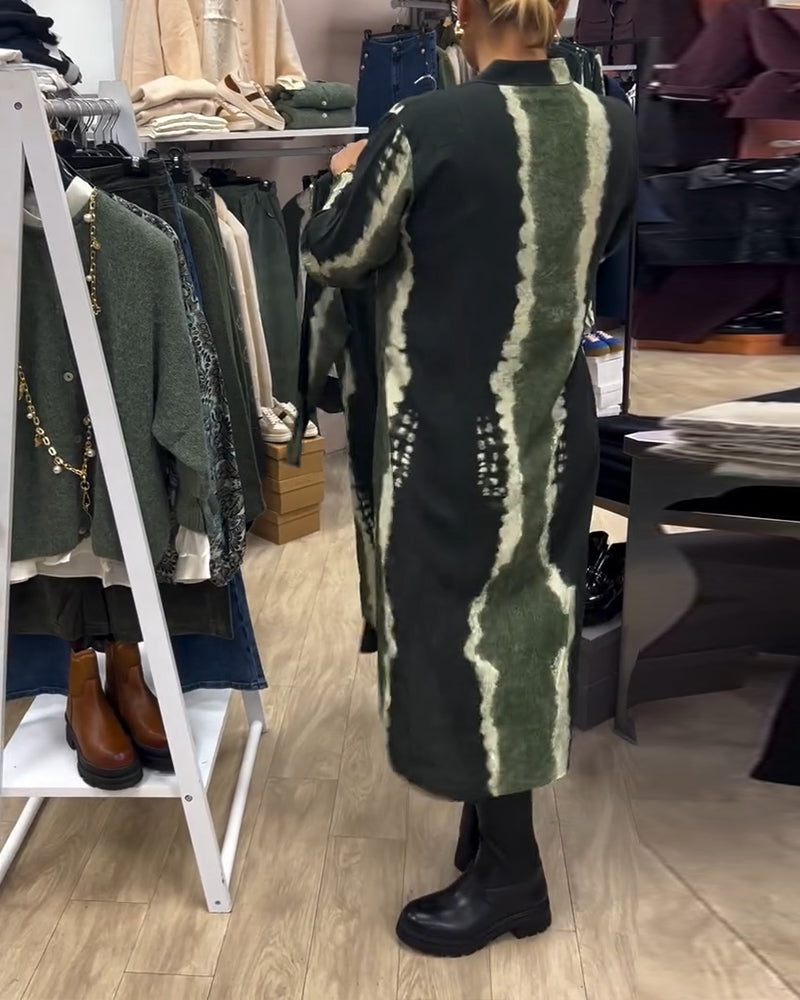 Drune | Button Down Hemdkleid mit Stehkragen