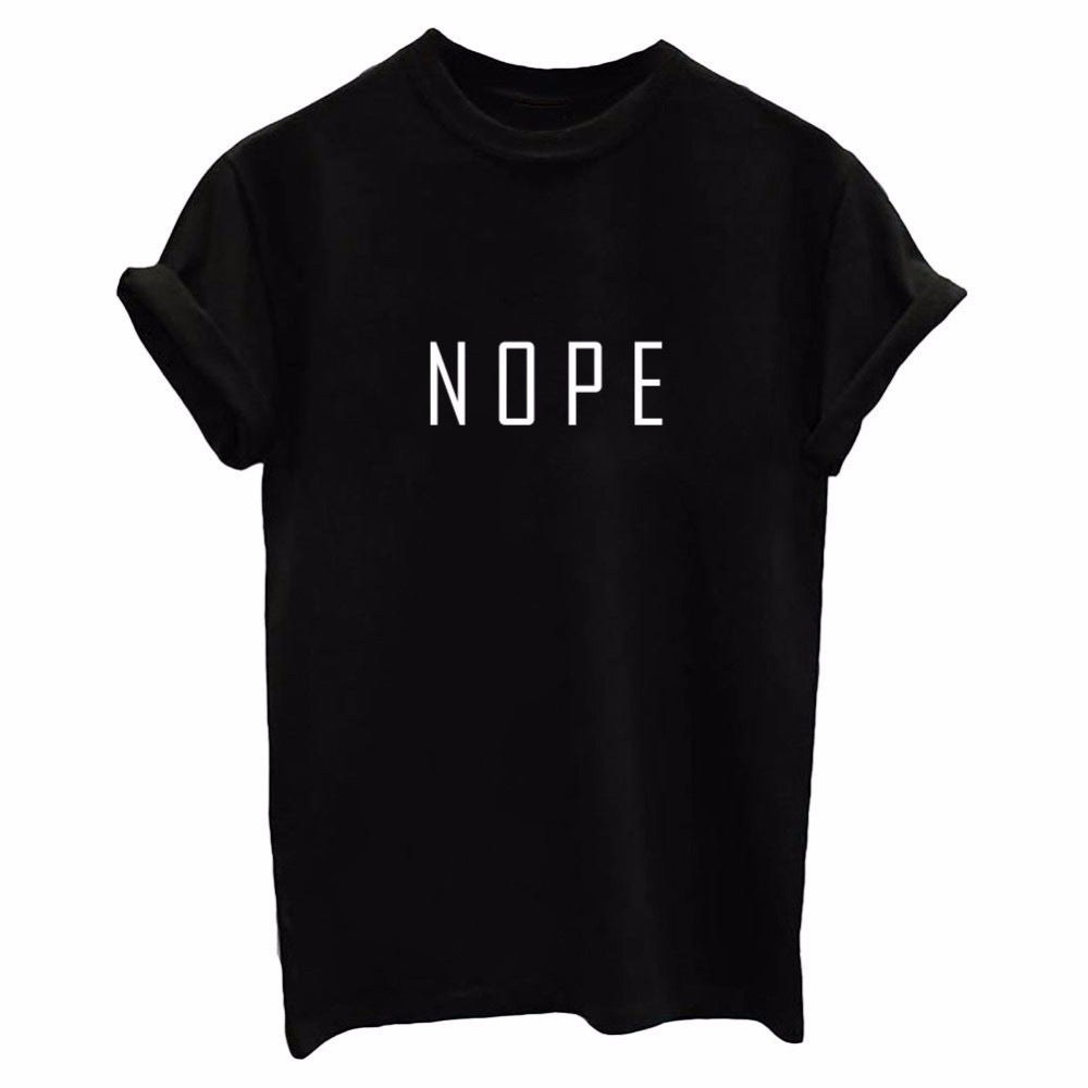 Damen T-Shirt mit modernem auffälligem Schriftzug Drune