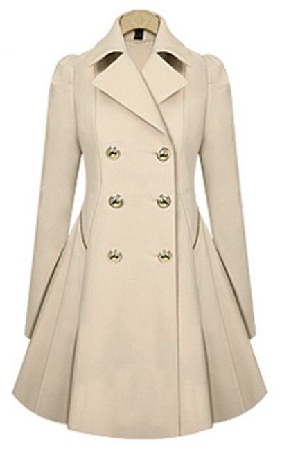 Drune | Doppelreiher-Mantel - Polyester-Mischung - Elegant und Zeitlos