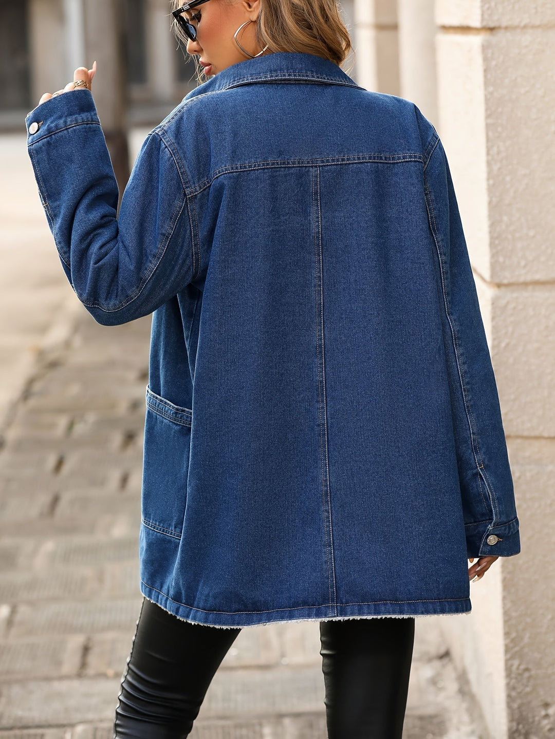 Drune | Schicke Drune-Jacke | blau mit Fleece-Futter für Frauen