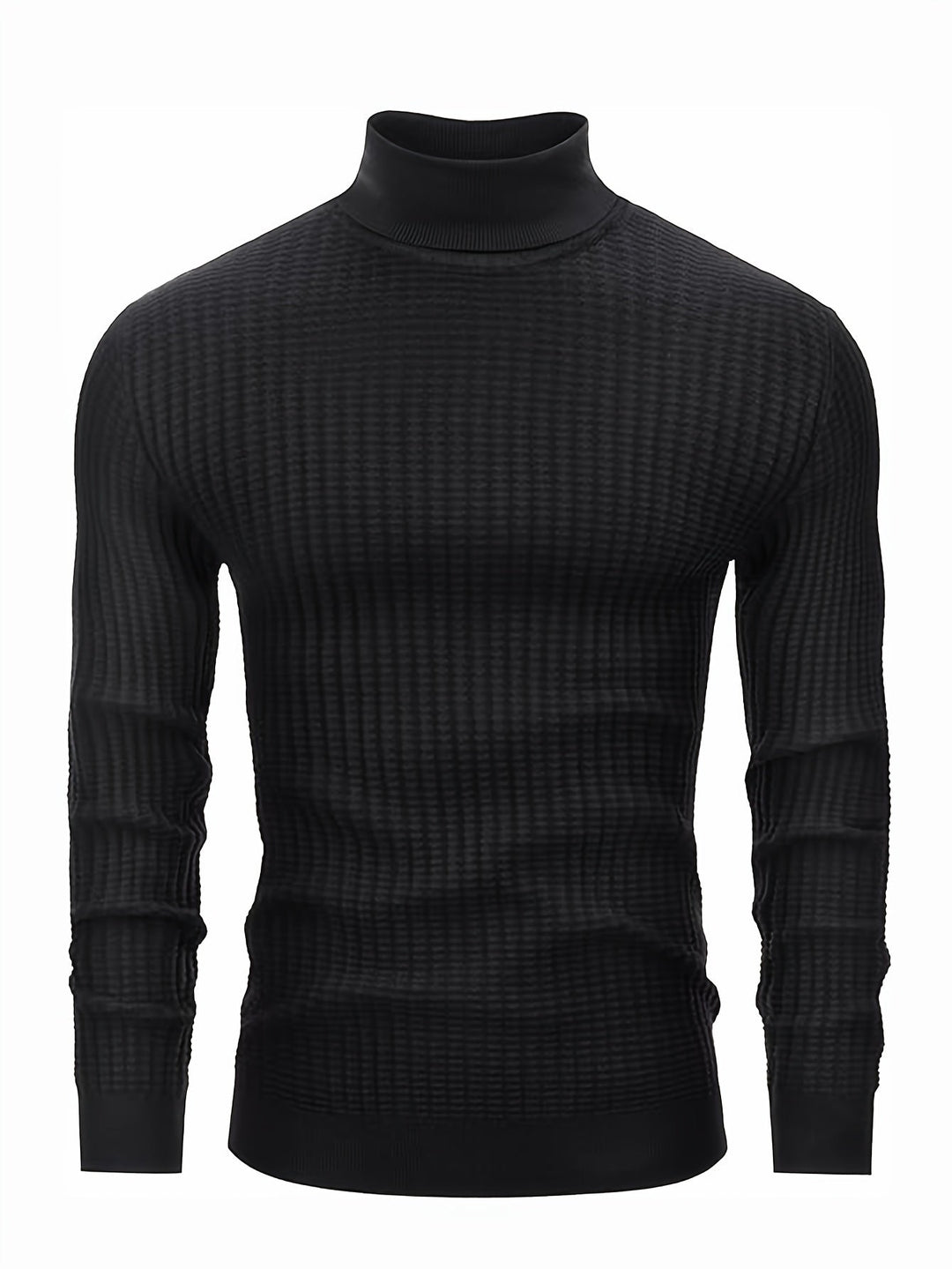 Drune | Rollkragenpullover Waffelstrick Polyester-mix
