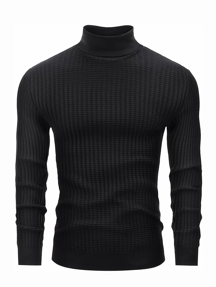 Drune | Rollkragenpullover Waffelstrick Polyester-mix