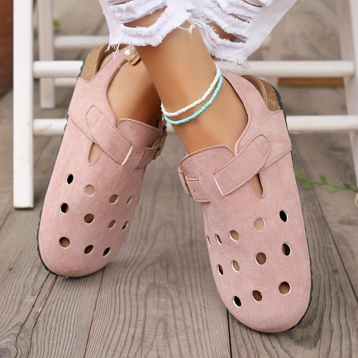 Drune | Retro Kork Clogs Mit Slingback