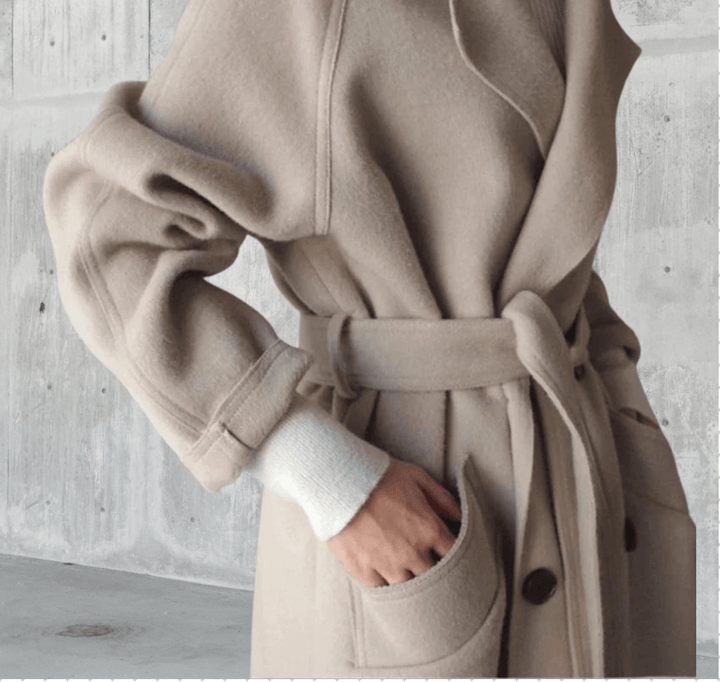 Drune | Damen Oversized Gürtelmantel