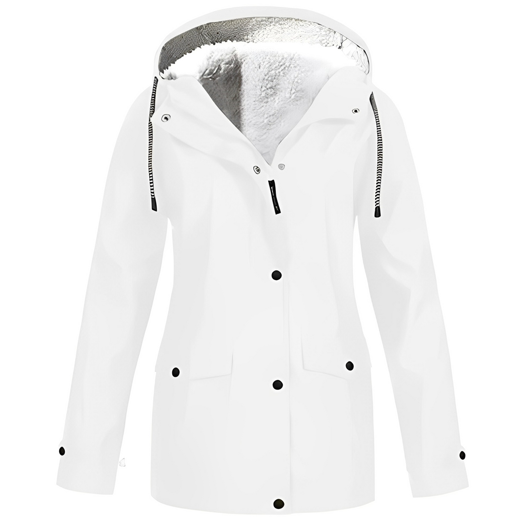 Drune | Damen-Regenjacke mit Fleecefutter