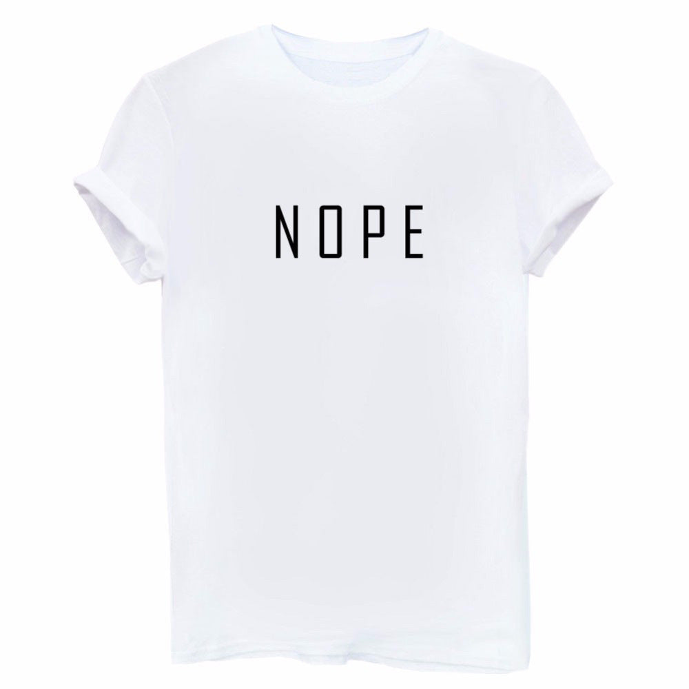 Damen T-Shirt mit modernem auffälligem Schriftzug Drune