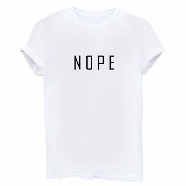 Damen T-Shirt mit modernem auffälligem Schriftzug Drune