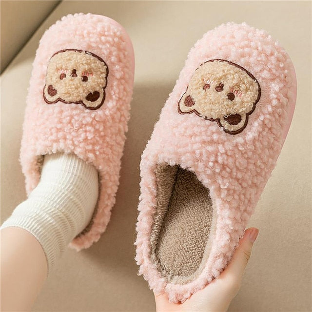 Drune | Bequeme Damen Hausschuhe mit Tiermuster