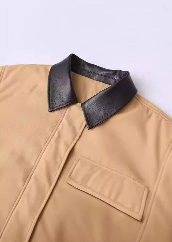 Drune | Inspirierter Kontrastkragen Baumwolljacke