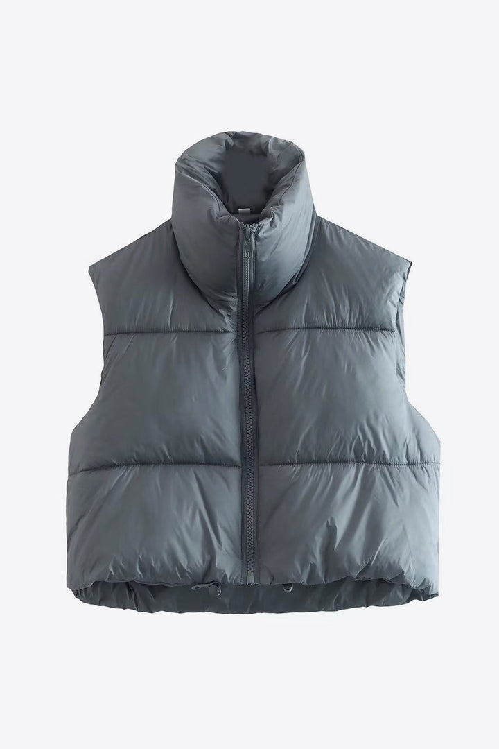 Drune | Zip-Up Drawstring Puffer Weste