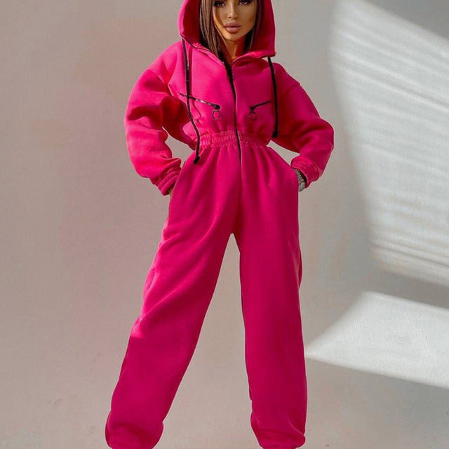 Drune | Damen Hoodie Zweiteiliges Set für Alltag und Freizeit