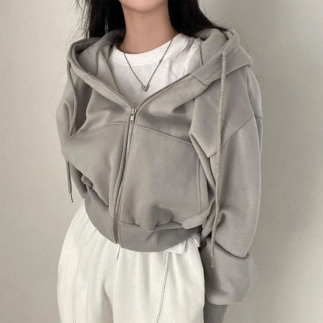 Drune | Stilvoller kurzer Kapuzenpullover