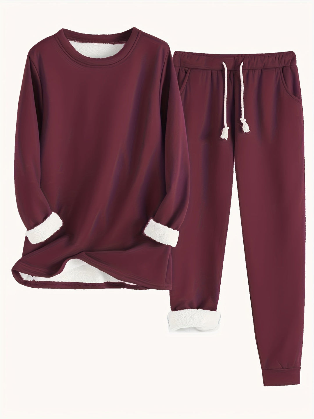 Drune | Stilvolle Winter Casual Thermische Sweatshirt- und Jogginghose-Set für Frauen