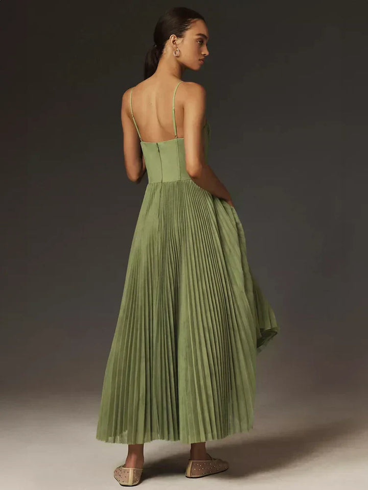 Drune | Leben Midi Kleid plissierter Tüll mit Bustier