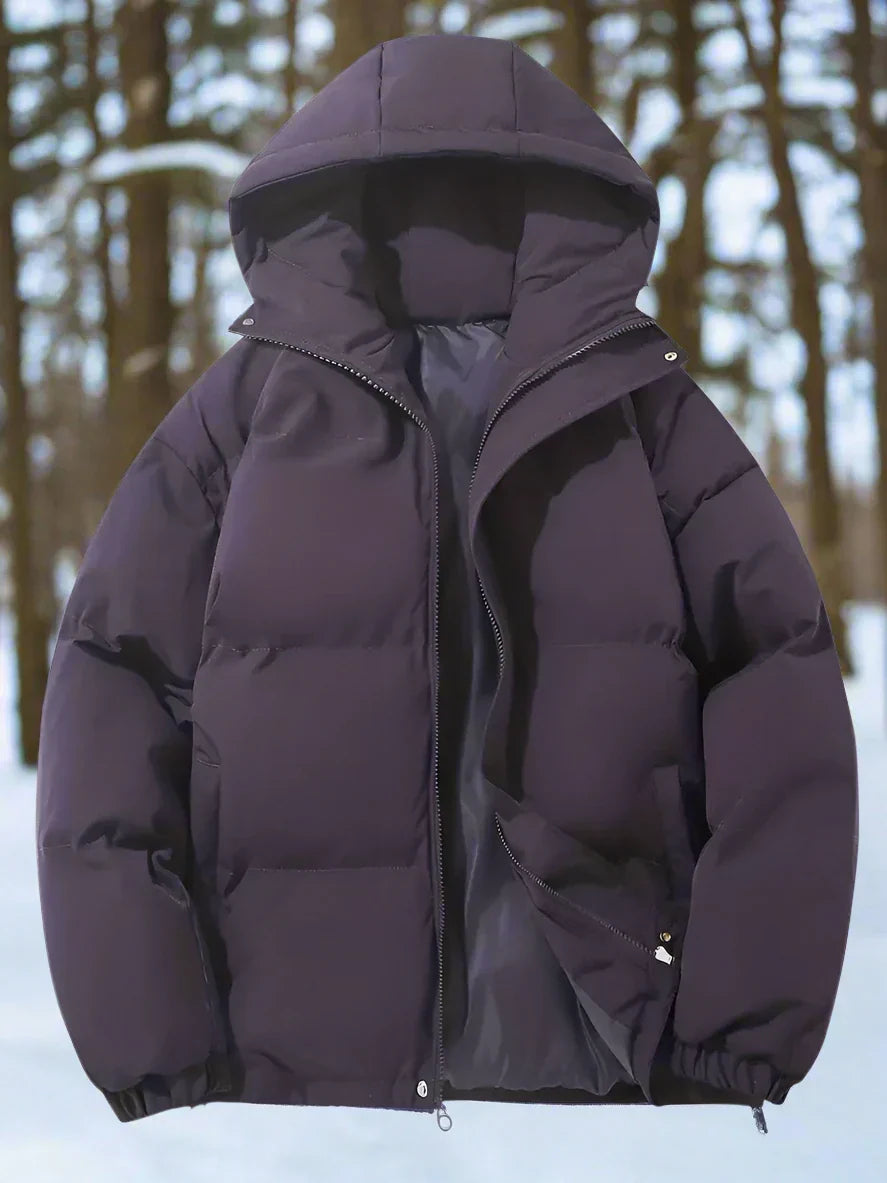 Drune | Pufferjacke Gepolstert Und Isolierend Kapuze Und Reißverschluss Praktische Taschen