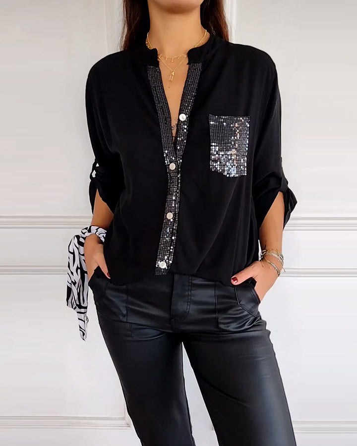 Drune | Stilvolle Bluse mit Glimmer Nicht Spezifiziert Elegant und Strahlend