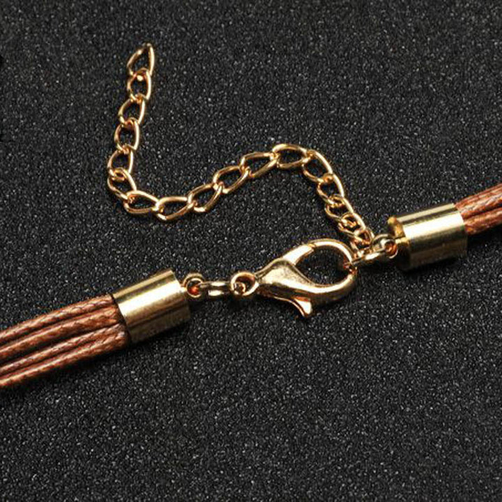 Drune | Goldene Feder Halskette Im Boho Stil