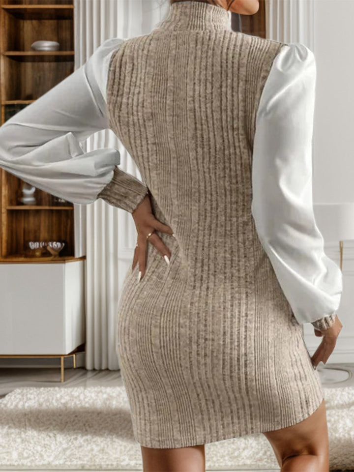 Drune | Stilvolle Herbst Gerippte Pullover Kleid Für Frauen