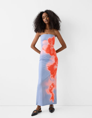 Drune | Sommerliches Trägerloses Maxikleid