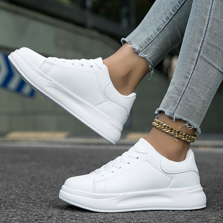 Drune | Saubere Weiße Ledersneaker Für Damen, Weiß