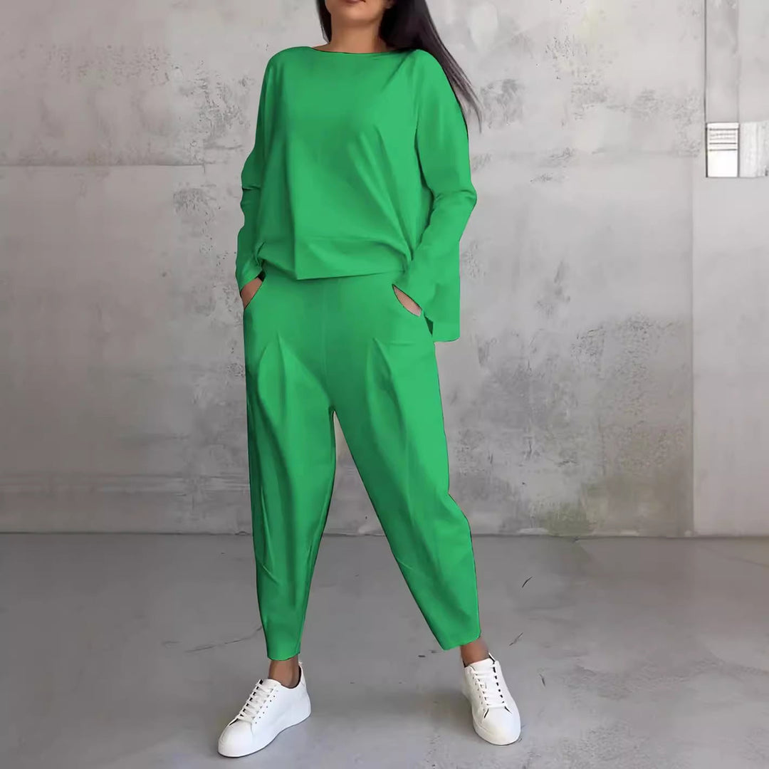 Drune | Hosenanzug Mit Langen Ärmeln Für Frauen, Unregelmäßiges Design