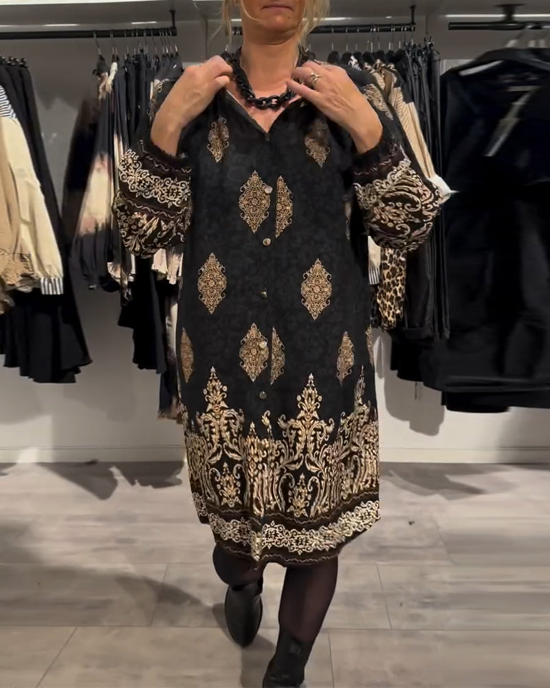 Drune | Revers und Button Down Vintage Print