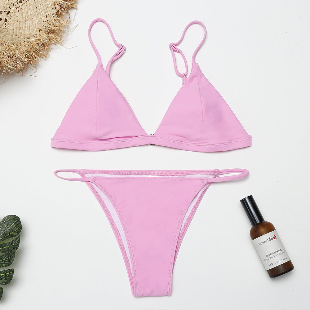 Damen Triangel-Bikini-Set mit verstellbaren Trägern Drune