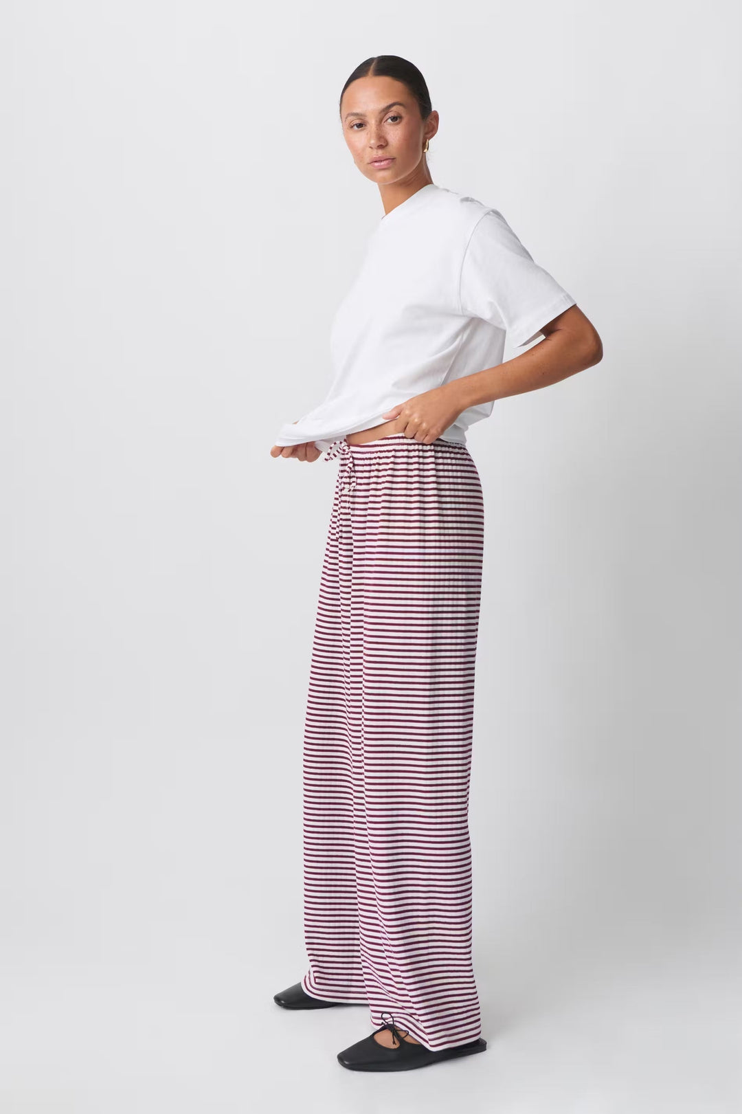 Drune | Gestreifte Loungehose