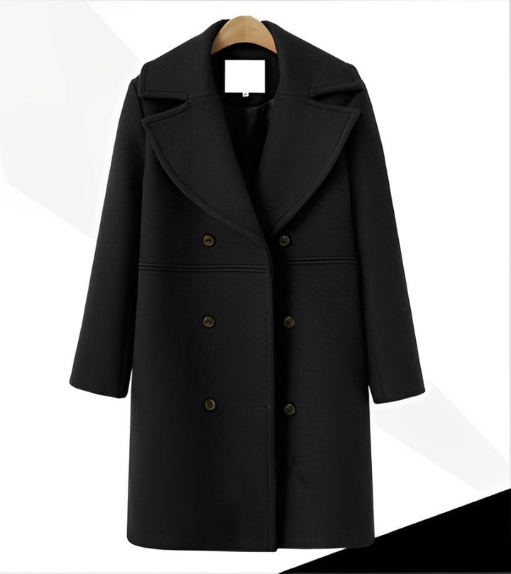 Drune | Warmer Und Langer Woll|Trenchcoat