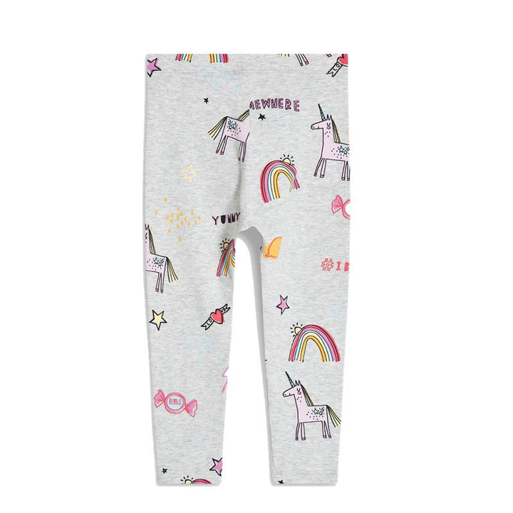 Mädchen Leggings mit zauberhaften Regenbogen- und Einhorn-Motiven Drune