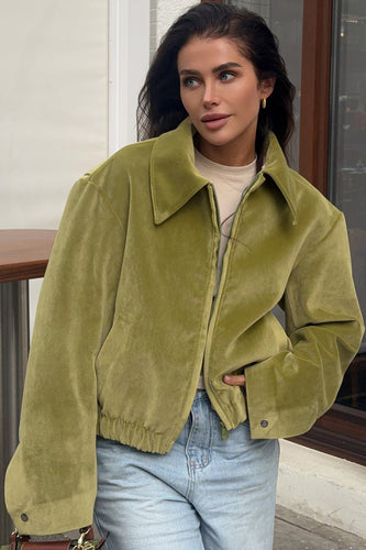 Drune | Velours Kragenjacke
