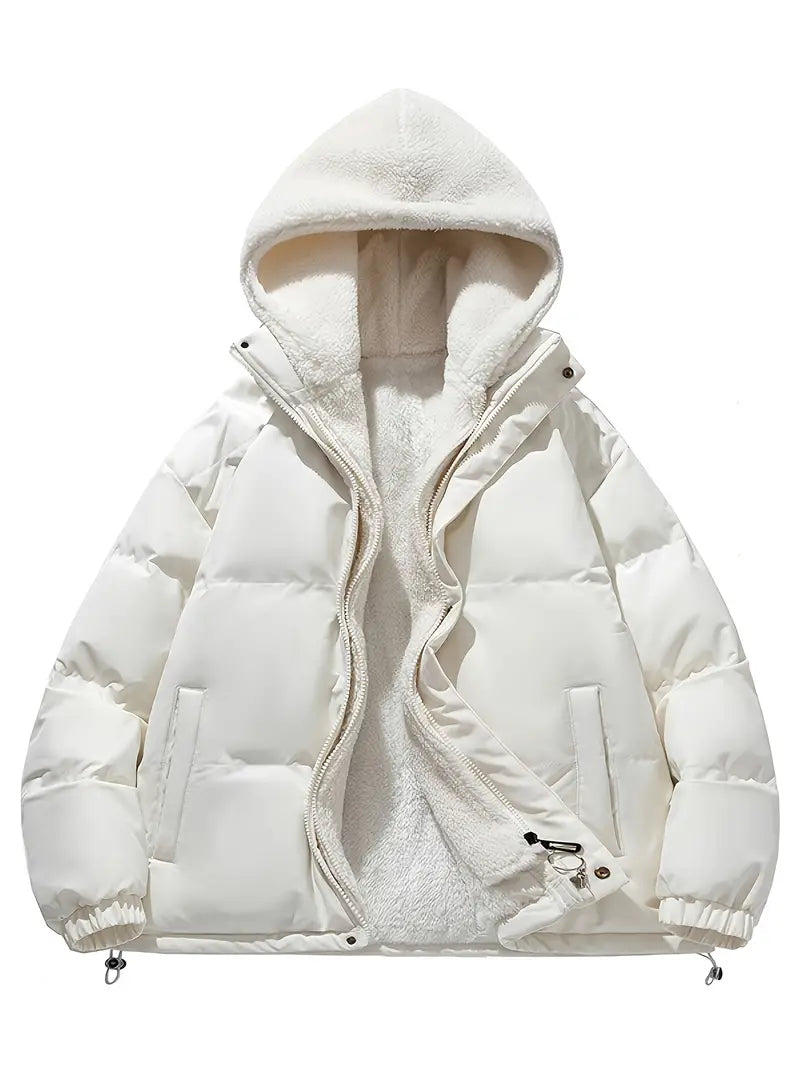 Drune | Gemütliche Fleece-Winterjacke mit Kapuze