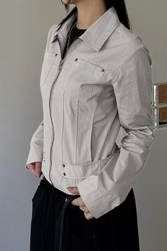 Drune | Up Solid Color Utility Jacket