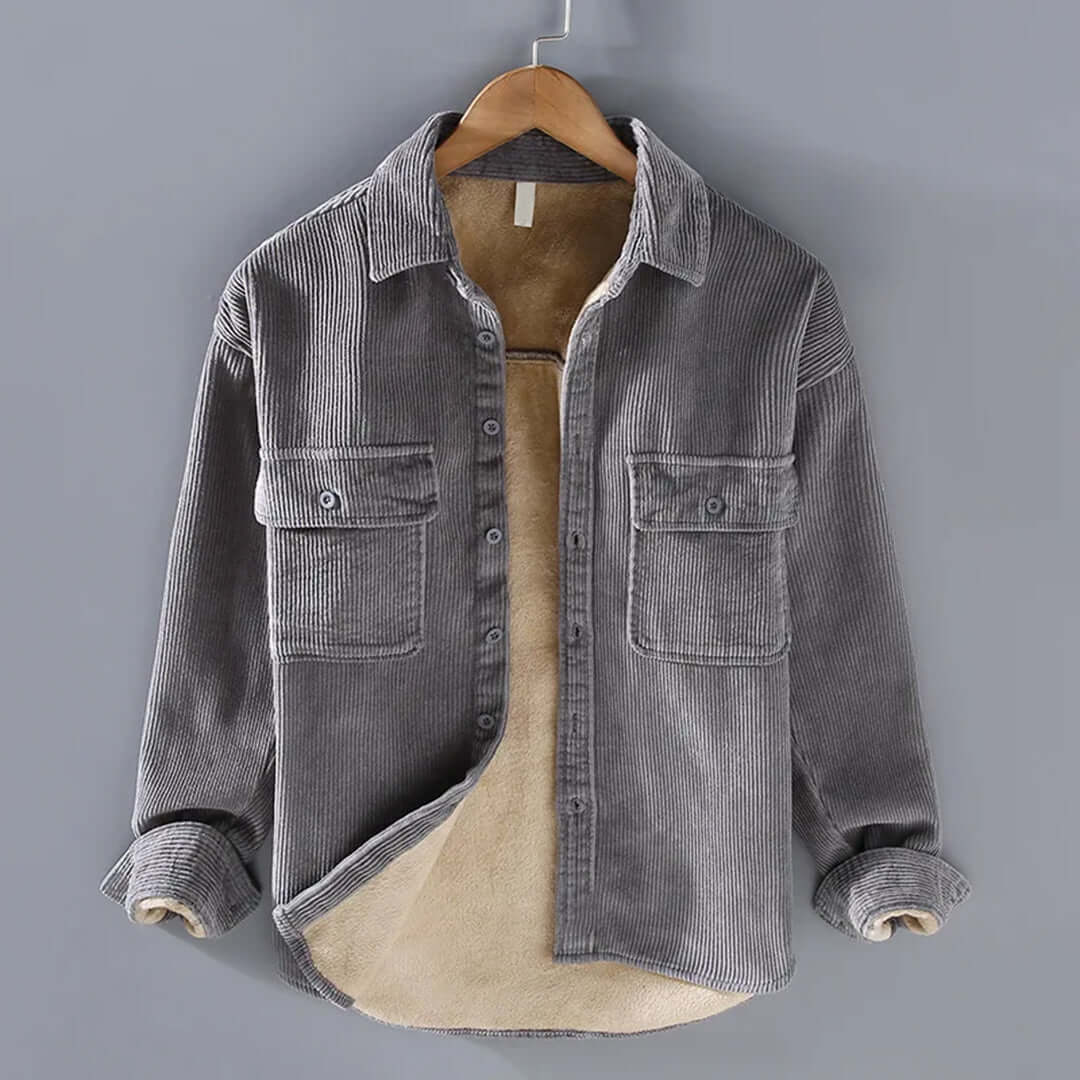 Drune | Herren Cordura-Lammfelljacke