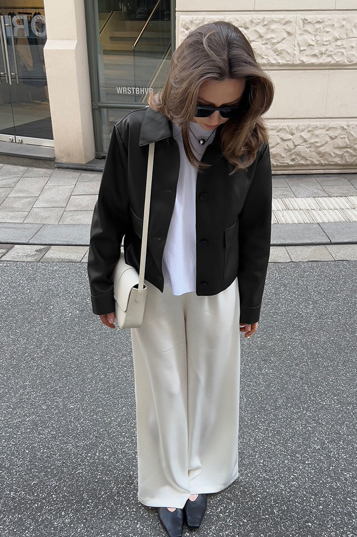 Drune | Moto-Stil Lederjacke